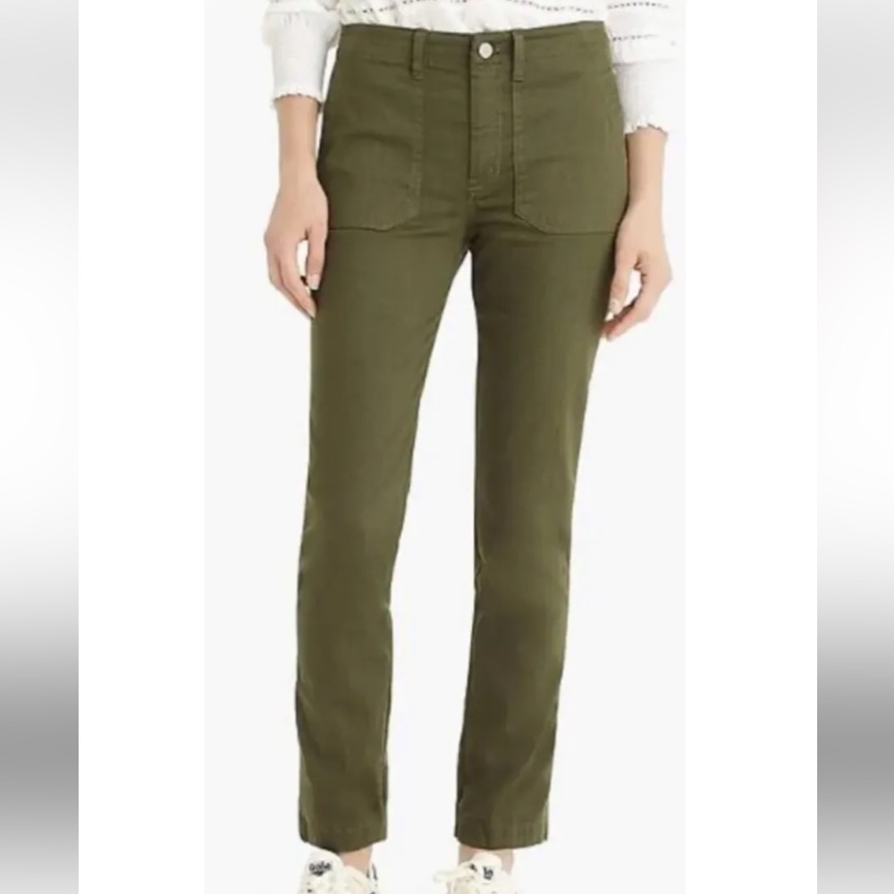 NWT!! J. Crew Vintage Straight Cargo Pant, Olive Green, Size 29
